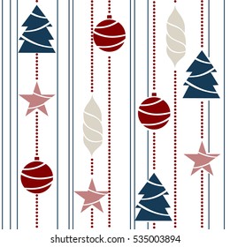Seamless Christmas pattern.