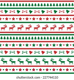 Seamless Christmas pattern for background.