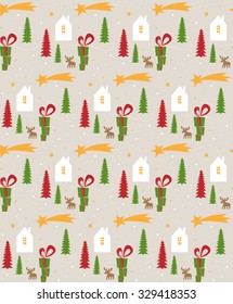 Seamless Christmas pattern background