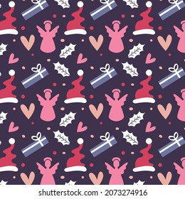 Seamless Christmas Pattern Background Paper
