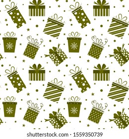 Seamless Christmas pattern. Background snowflake for textiles, fabrics, cotton fabric, covers, wallpaper, print, gift wrapping, postcard, scrapbooking.