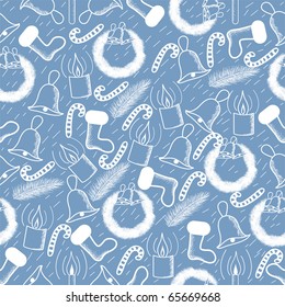 Seamless christmas pattern. Background. Wallpaper