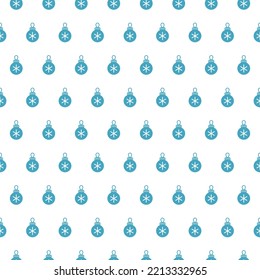 Seamless Christmas pattern with Christmas balls. vector illustration