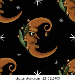 Seamless Christmas pattern. Cranberry berry. Food, decoration for the holiday. Happy New Year and Merry Christmas. A postcard for the New Year holidays. A vine woven into a wreath. Believe.