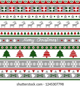 Seamless Christmas pattern for decoration.