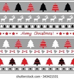 Seamless Christmas pattern for decoration.
