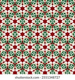 Diseño de patrón de Navidades sin costuras. Patrón moderno y elegante. Repitiendo patrón geométrico de Elementos de Navidades.