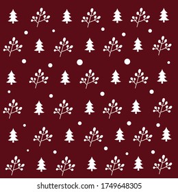 seamless Christmas pattern Design With nice background.