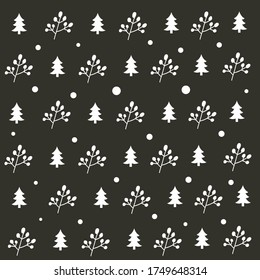nahtloses Weihnachtsmuster Design mit schönem Hintergrund.