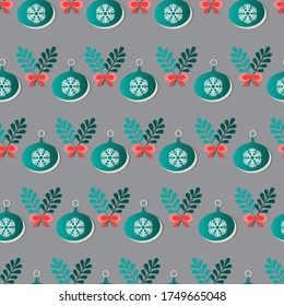 Seamless Christmas  pattern Design With Nice Background.