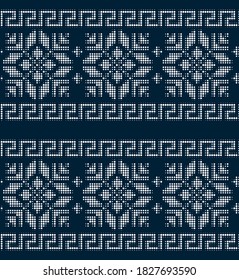 Seamless Christmas pattern in a dot.