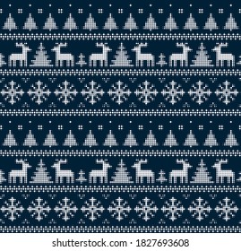 Seamless Christmas pattern in a dot.