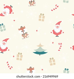 Seamless Christmas pattern. EPS 10 vector illustration