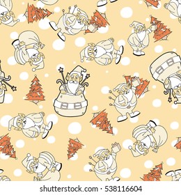 Seamless Christmas pattern. EPS 10 vector illustration