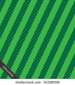 Seamless Christmas Pattern (Green) | EPS10 Vector