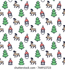 Seamless Christmas Pattern - Ideal Design for Gift Wrapping Paper or Decorative Wallpaper
