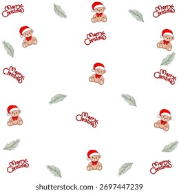 Patrón de Navidades sin fisuras Ideal para envolver regalos, textiles, fondos para saludos, invitaciones.