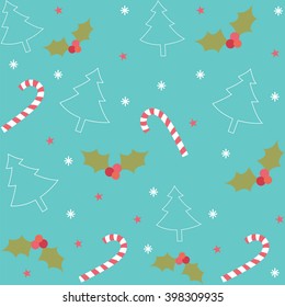 Seamless Christmas Pattern Illustration. suitable for wrapping, wallpaper, background 