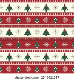 Seamless christmas pattern illustration in vector