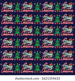 seamless christmas pattern illustration vector

