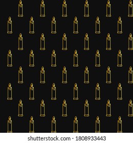 seamless christmas pattern luxury rich collection of golden minimalistic elements on dark royal grey background. endless vector illustration for packaging design wrapping paper cards gift boxes