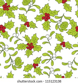 Seamless Christmas pattern. New year backgrounds