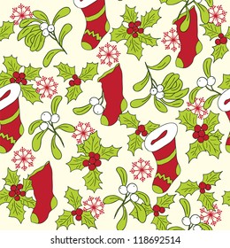 Seamless Christmas pattern. New year backgrounds
