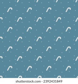 Seamless christmas pattern. New year background. Doodle illustration with christmas icons