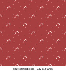 Seamless christmas pattern. New year background. Doodle illustration with christmas icons