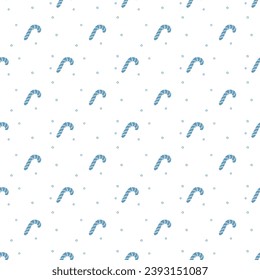 Seamless christmas pattern. New year background. Doodle illustration with christmas icons