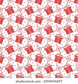 Patrón de navidad sin foco. Antecedentes de Año Nuevo. Ilustración de doodle con iconos de navidad