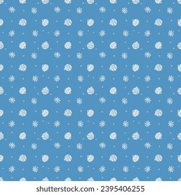 Nahtlose Weihnachtsmuster. Neuer Hintergrund. Dodle-Illustration mit Weihnachtsbildern