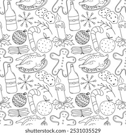 Seamless christmas pattern. New year background