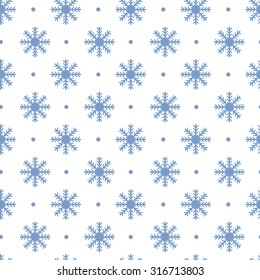 Seamless Christmas pattern. New Year theme. Background can be copied without any seams. Vector illustration. Winter endless texture can be used for printing onto fabric and paper or scrap booking. 
