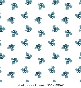 Seamless Christmas pattern. New Year theme. Background can be copied without any seams. Vector illustration. Winter endless texture can be used for printing onto fabric and paper or scrap booking. 