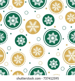 seamless christmas pattern on white background with confetti  snowflake and star