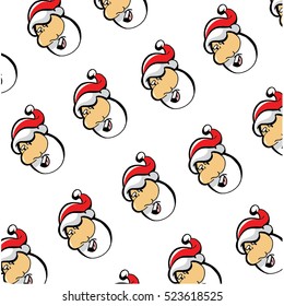 seamless Christmas pattern. Christmas ornament.