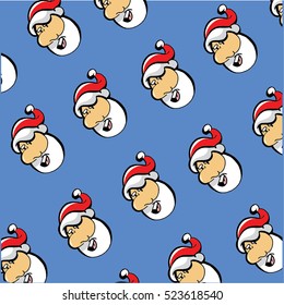 seamless Christmas pattern. Christmas ornament.
