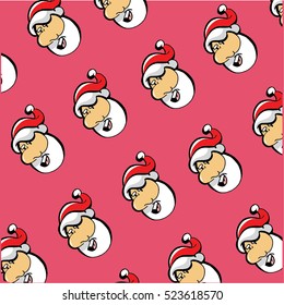 seamless Christmas pattern. Christmas ornament.