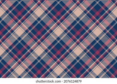 Patrón de navidad sin fisuras del suelo de baldosa con textura de tela de corte. Fondo vectorial plano de la impresión textil rayada.