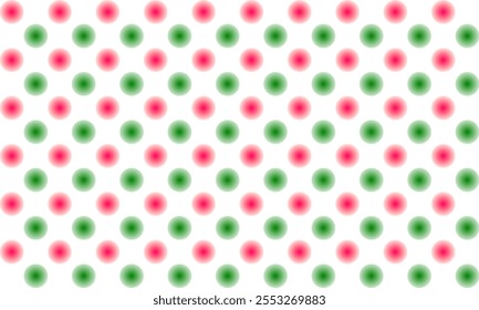 seamless Christmas pattern, red and green gradient dot on white background, chessboard with red and green dot seamless repeat pattern, replete image design for fabric printing or wallpaper