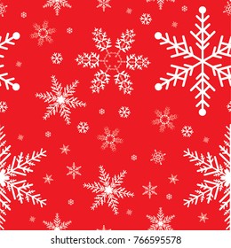 seamless Christmas pattern , red tone.