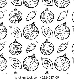 Seamless christmas pattern.  Scandinavian folk decor - deer, snow flake and tree. Nordic ornament. White pixel image with red and green background. Raster jpg file.