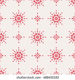 seamless christmas pattern with scandinavian ornaments