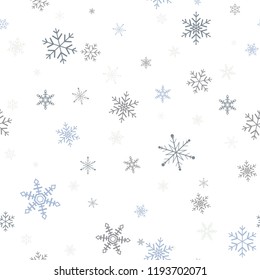 seamless Christmas pattern with  snowflakes