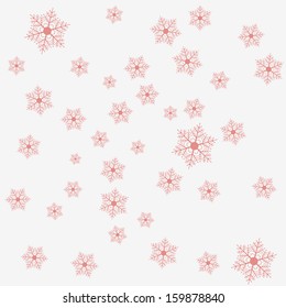 Seamless christmas pattern with snowflakes.