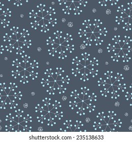 seamless christmas pattern with snowflakes