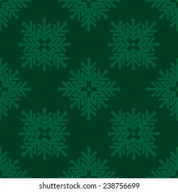 Seamless Christmas pattern with snowflakes