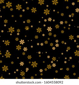 Seamless christmas pattern with snowflakes. Creative holiday texture.  for fabric, wrapping, textile, wallpaper, apparel. Vector illustration