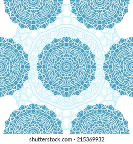 Seamless Christmas pattern with snowflakes, holiday background 